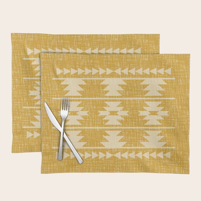 Southwestern Pattern 136 Yellow Placemat