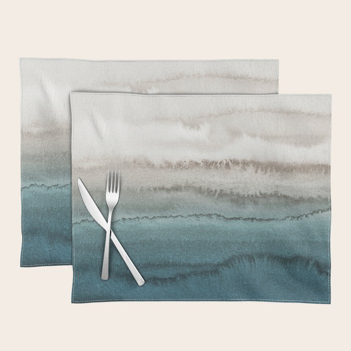Within The Tides - Crashing Waves Teal Placemat