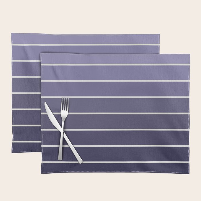Gradient Arch Xi Lavender Dusk Mid Century Modern Rainbow Placemat