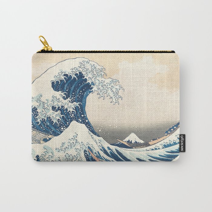The Great Wave Off Kanagawa By Katsushika Hokusai Thirty Six Views Of Mount Fuji - The Great Wave Carry All Pouch