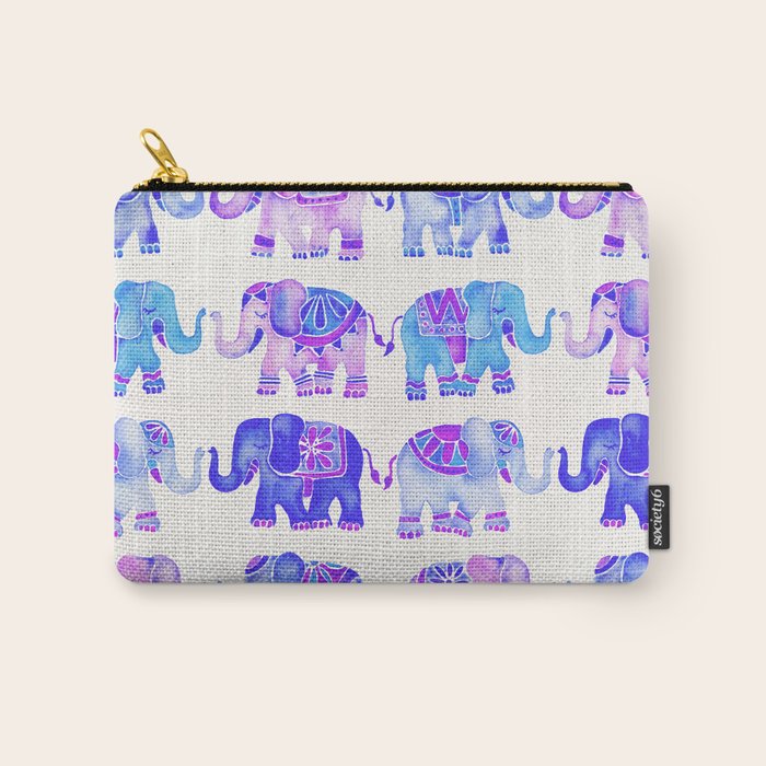 Elephant Collection Indigo Palette Carry All Pouch