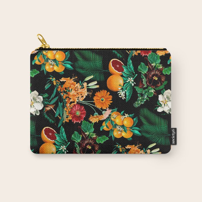 Fruit And Floral Pattern Carry All Pouch