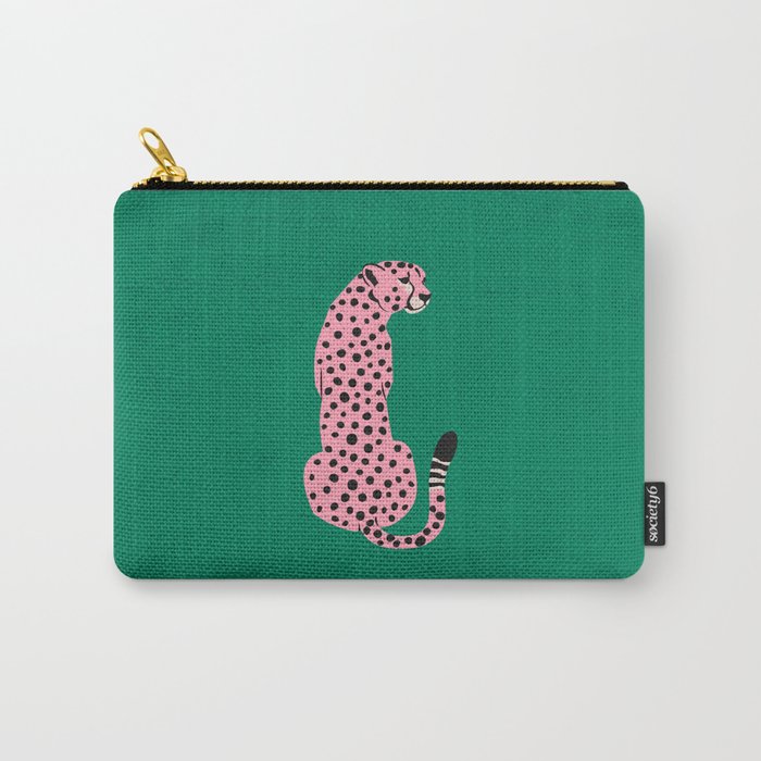 The Stare: Pink Cheetah Edition Carry All Pouch
