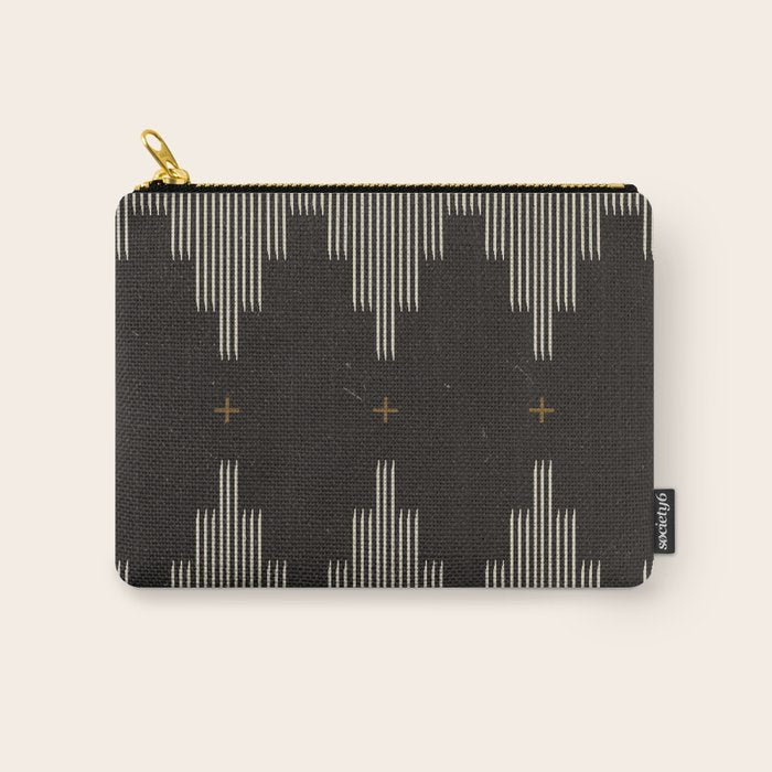 Southwestern Minimalist Black & White Carry All Pouch
