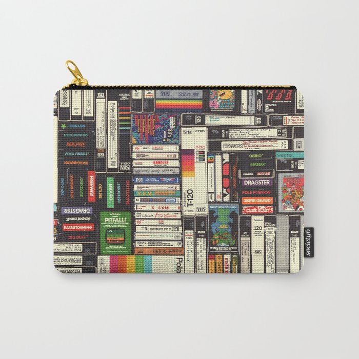 Cassettes, Vhs And Video Games Carry All Pouch