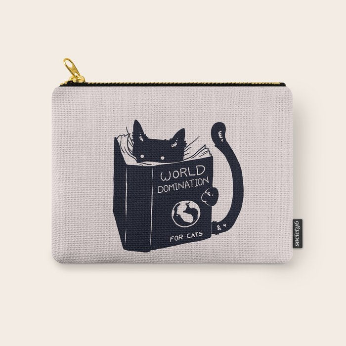 World Domination For Cats Carry All Pouch