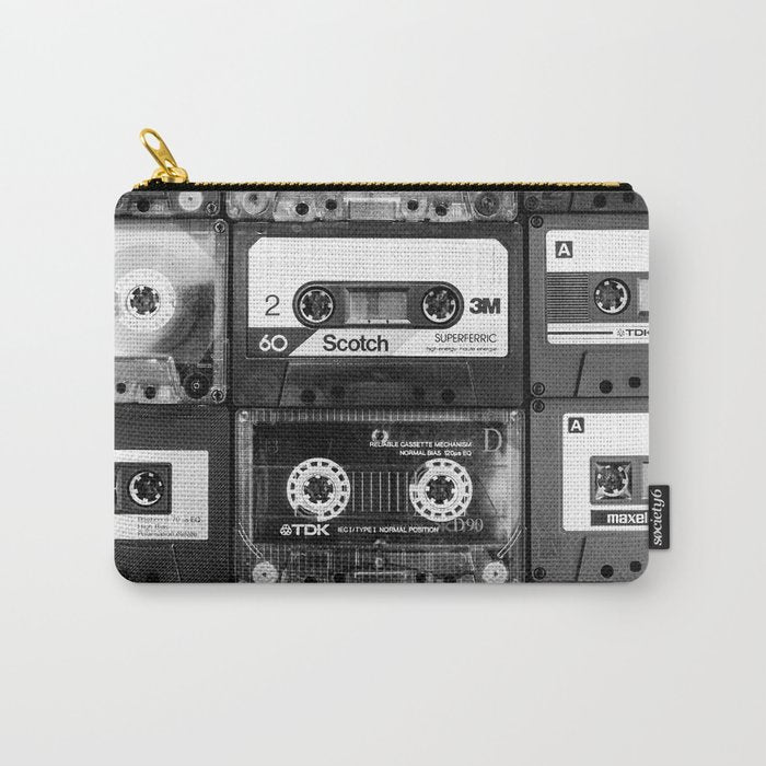 Something Nostalgic - Black And White #Decor #Homestorie #Buyart Carry All Pouch