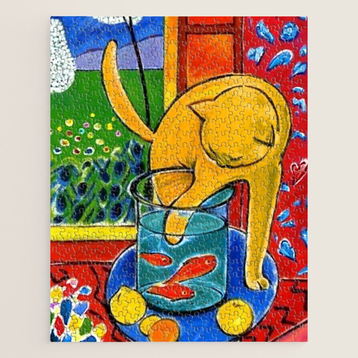 Henri Matisse - Cat With Red Fish Still Life Painting Jigsaw Puzzle