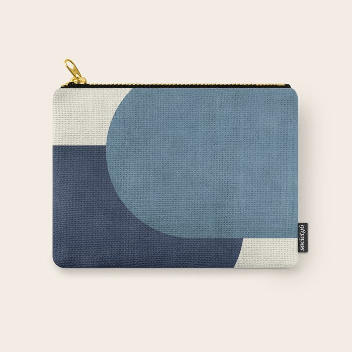 Halfmoon Colorblock - Blue Carry All Pouch