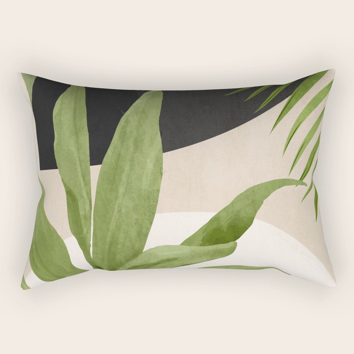 Abstract Art Tropical Leaf 11 Rectangular Pillow
