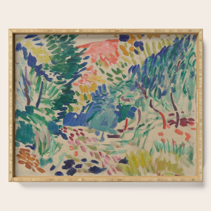 Landscape At Collioure By Henri Matisse Serving Tray