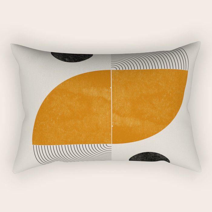 Abstract Geometric Shapes Rectangular Pillow