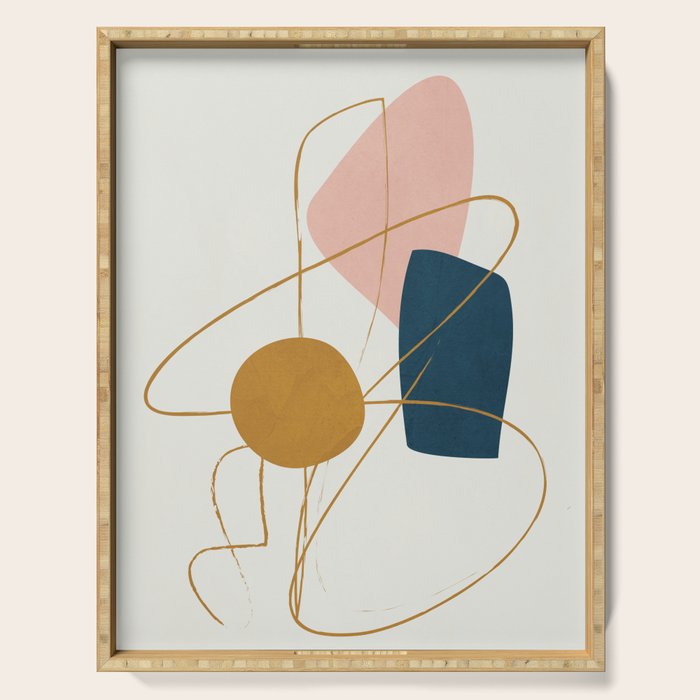 Minimal Abstract Shapes No 46 Serving Tray