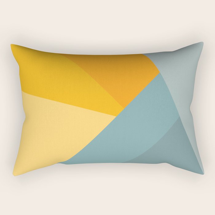 Abstract Mountain Sunrise Rectangular Pillow