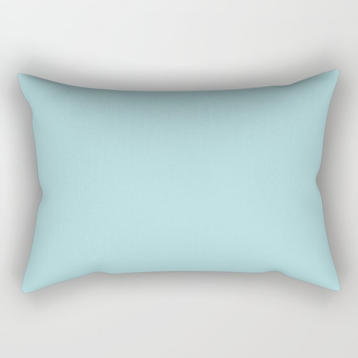 Robin'S Egg Aqua Blue Rectangular Pillow