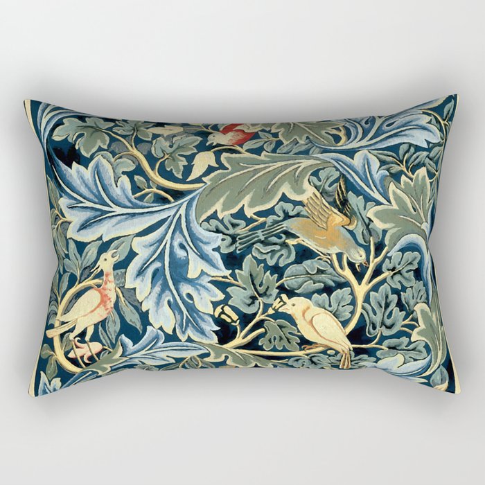 William Morris "Birds And Acanthus" Rectangular Pillow
