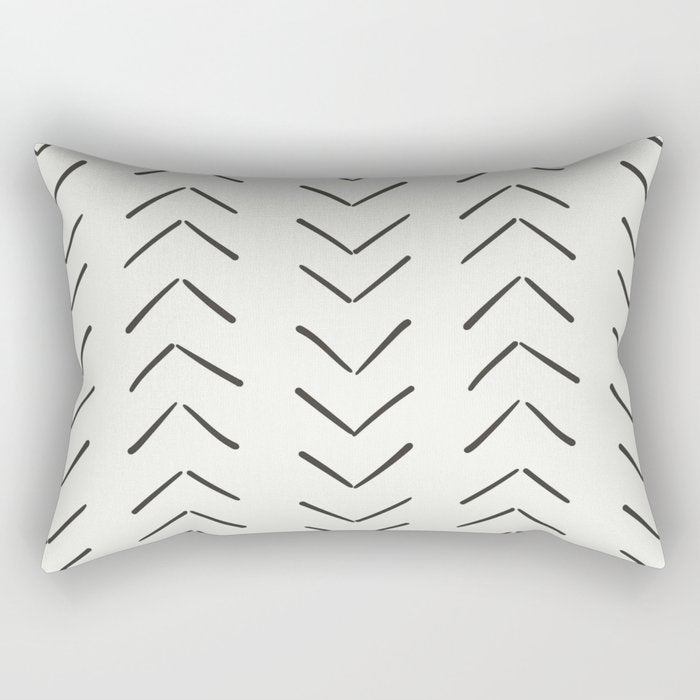 Boho Big Arrows In Cream Rectangular Pillow