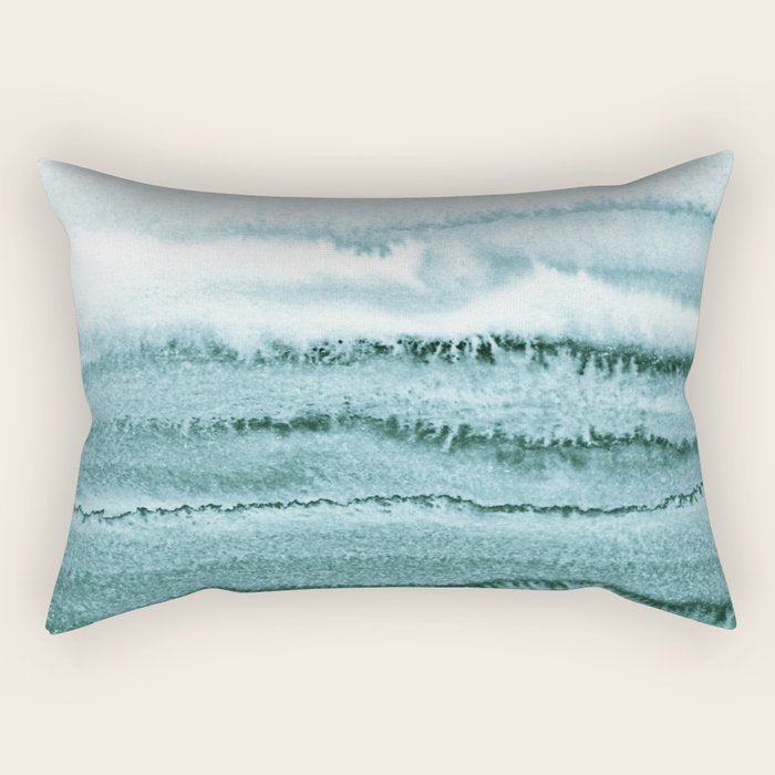 Within The Tides - Ocean Teal Rectangular Pillow
