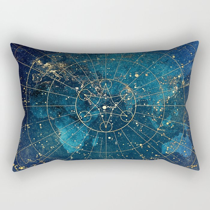 Star Map :: City Lights Rectangular Pillow