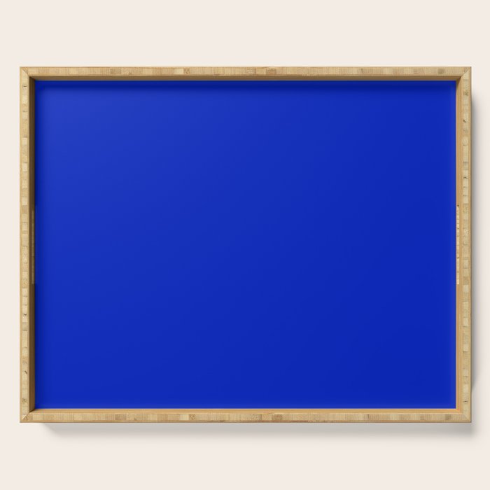 Solid Deep Cobalt Blue Color Serving Tray