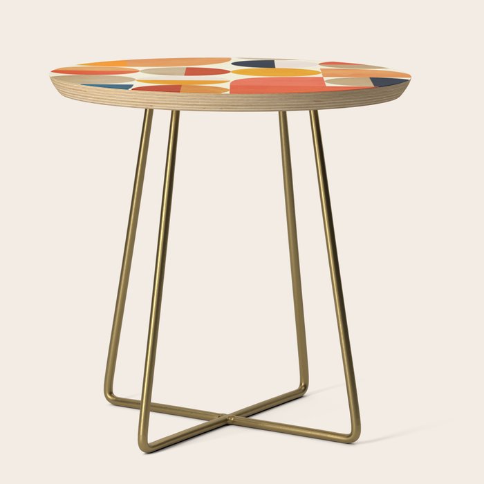 Geometric Abstract Shapes Autumn Side Table