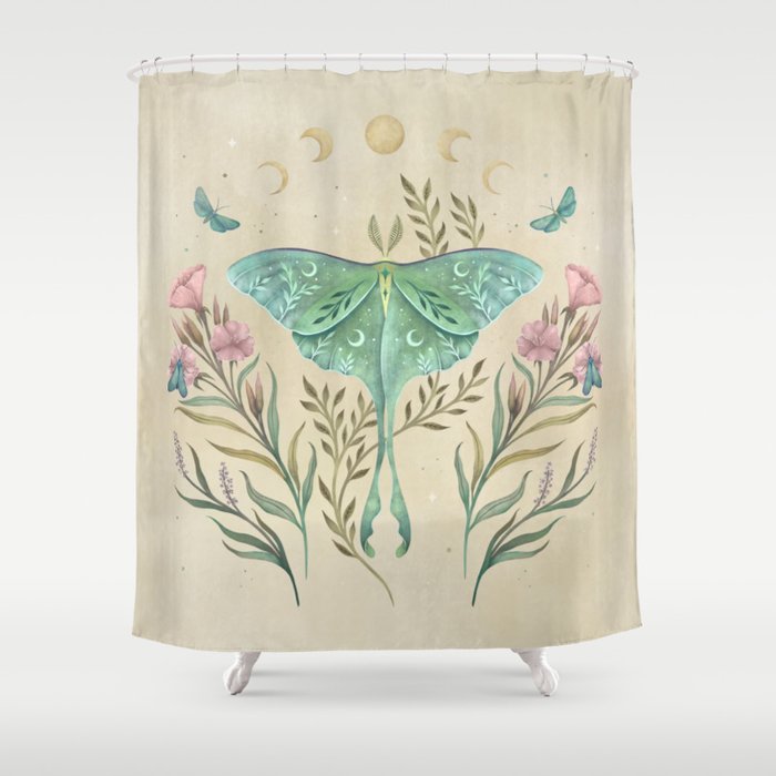 Luna And Forester - Oriental Vintage Shower Curtain