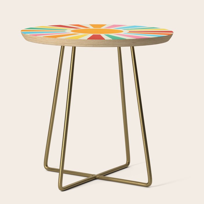 Retro Sunrise: Rainbow Edition Side Table