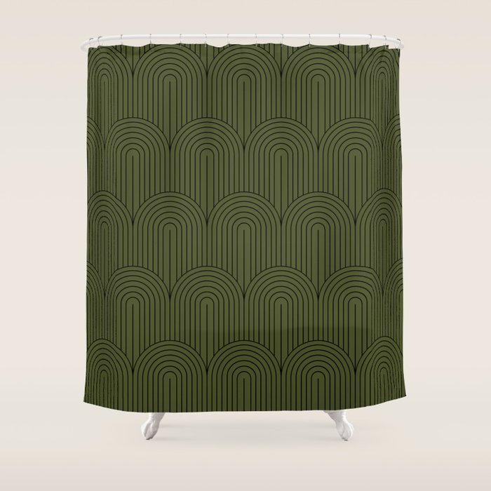 Art Deco Arch Pattern Viii Shower Curtain