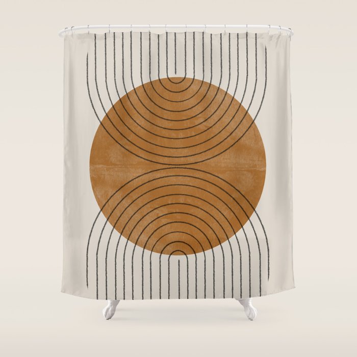 Perfect Touch  Mid Century Modern Shower Curtain