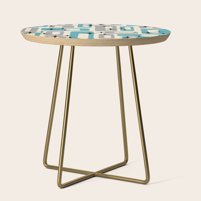 Mid Century Modern Decoration Kitsch 223 Blue And Gray Side Table