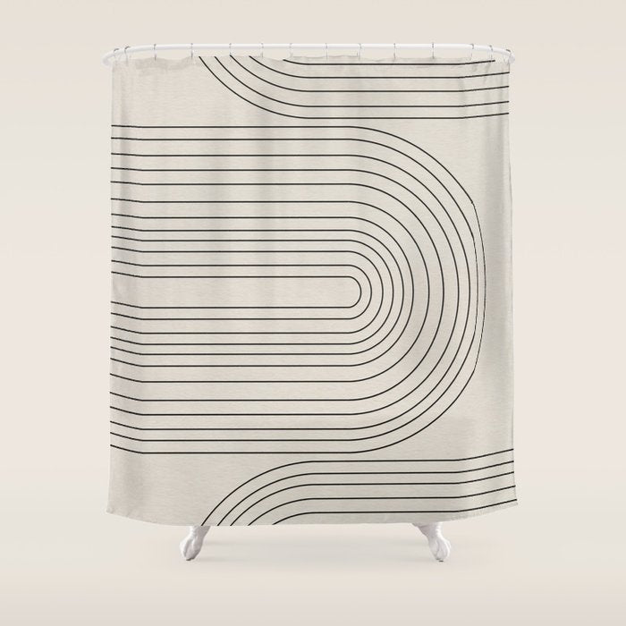 Arch Art, Modern Pattern, Mid Century  Shower Curtain