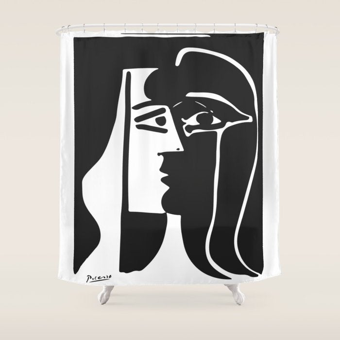 Picasso - Kiss 1979 Artwork Reproduction Shower Curtain