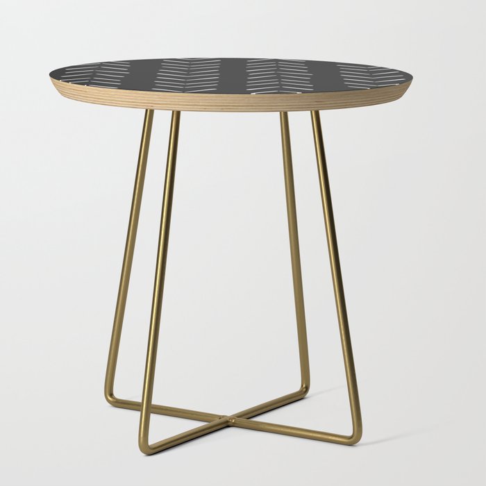 Boho Big Arrows In Black And White Side Table