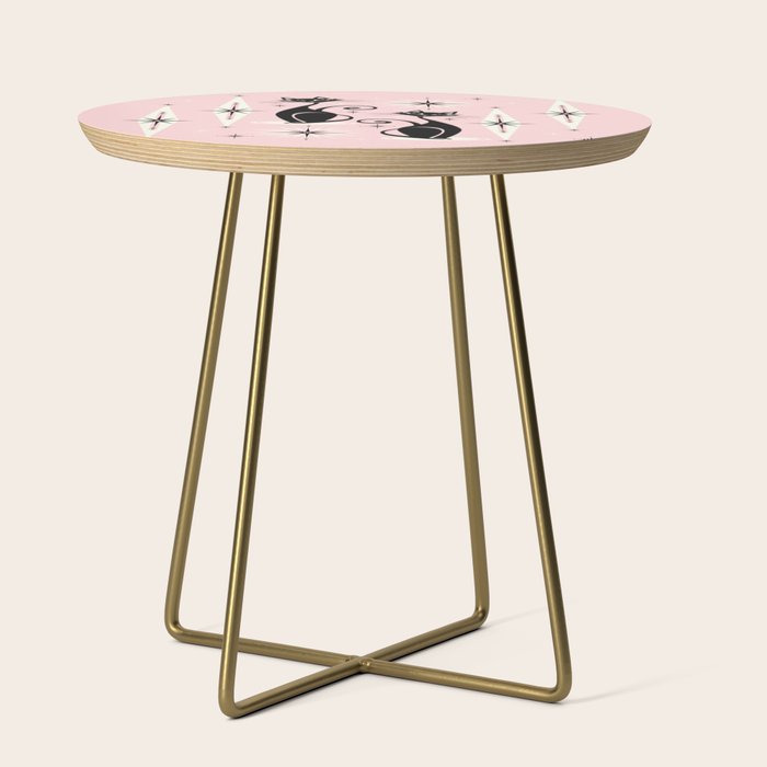 Mid Century Meow Retro Atomic Cats ©Studioxtine Side Table