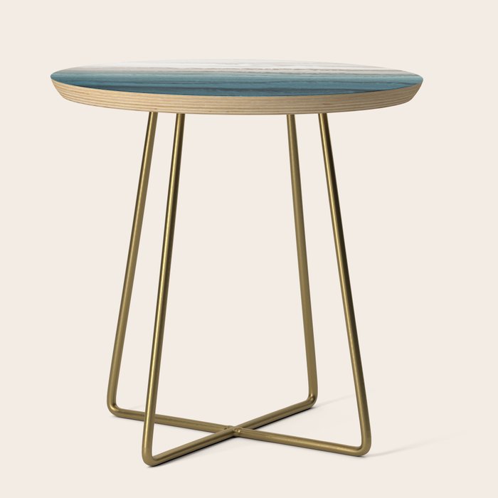 Within The Tides - Crashing Waves Teal Side Table