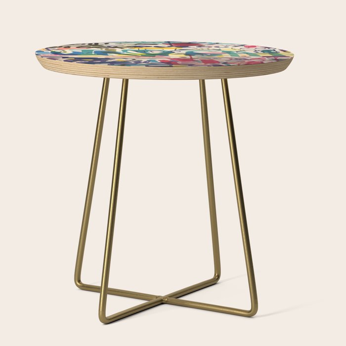 Urban Graffiti Paper Street Art Side Table