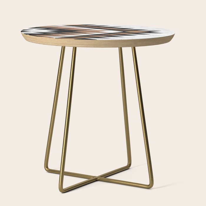 Urban Tribal Pattern No.9 - Aztec - Concrete And Wood Side Table