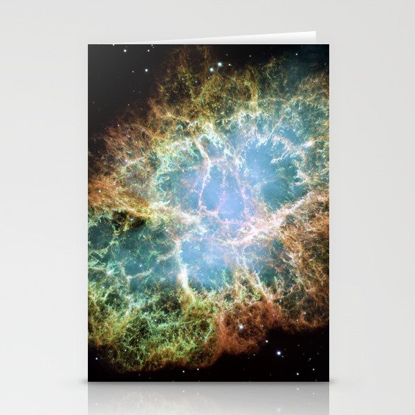 Crab Nebula (Hubble Space Telescope / Esa) Stationery Card