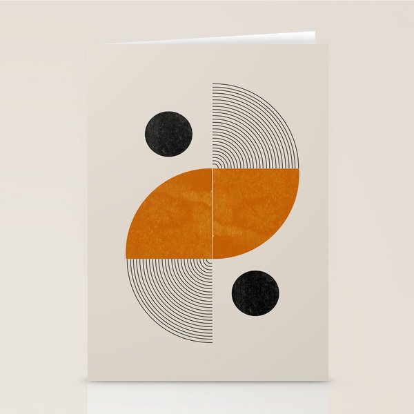 Abstract Geometric Shapes Stationery Card