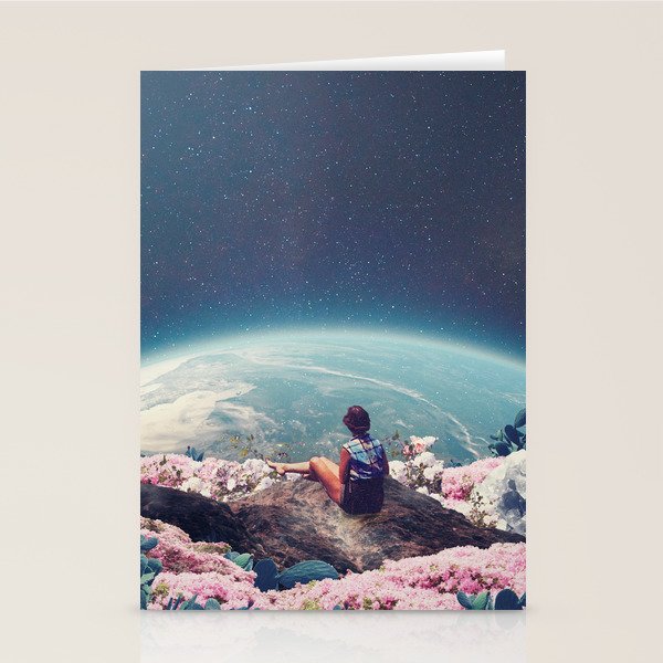 My World Blossomed When I Loved You Stationery Card