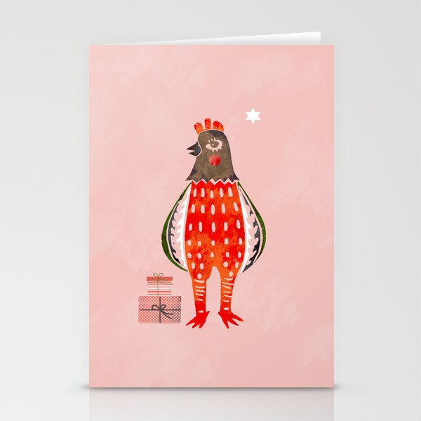 Christmas Chicken - Illustration Stationery Card