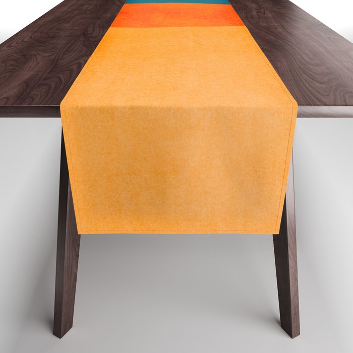Mid Century Eclipse / Abstract Geometric Table Runner