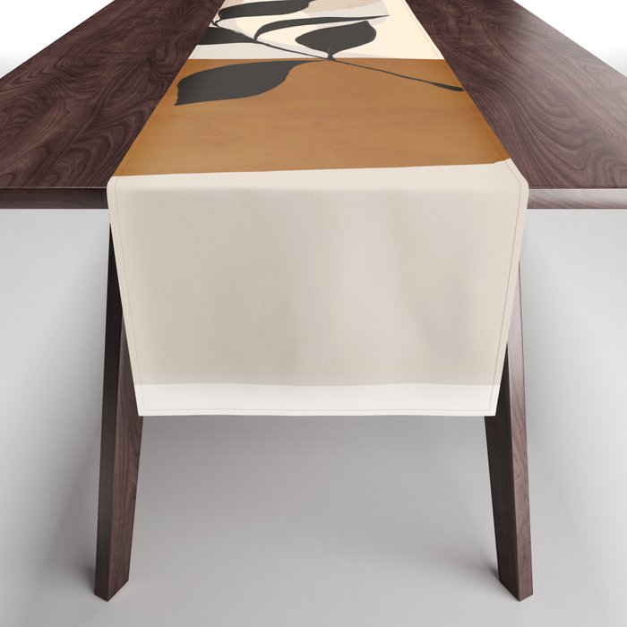 Abstract Art /Minimal Plant 114 Table Runner