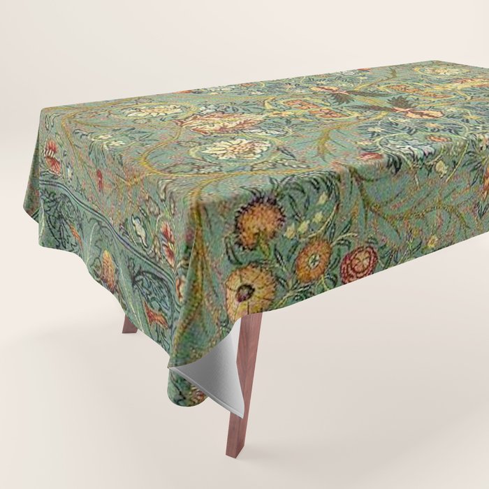 William Morris Antique Acanthus Floral Tablecloth