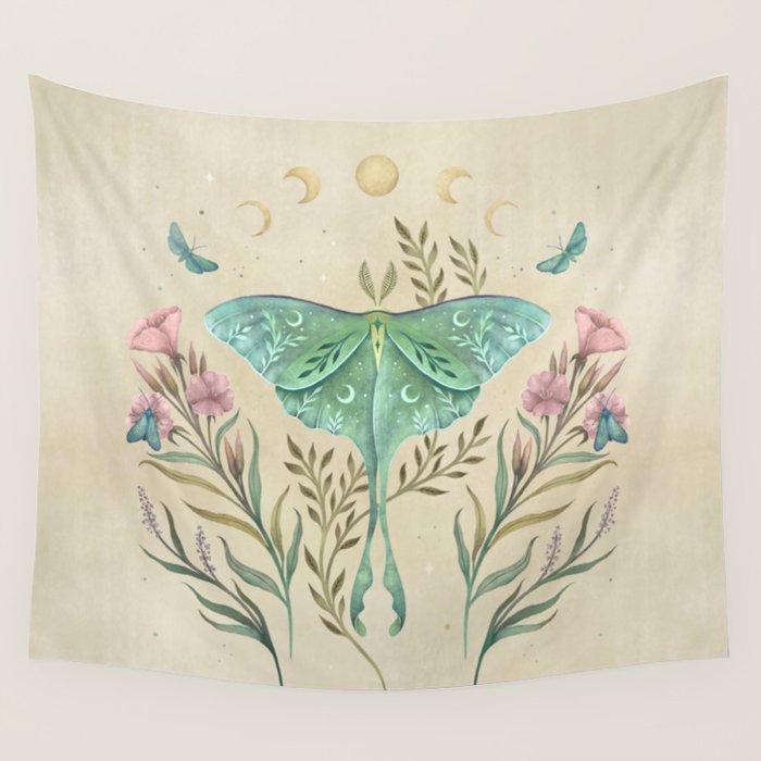 Luna And Forester - Oriental Vintage Wall Tapestry