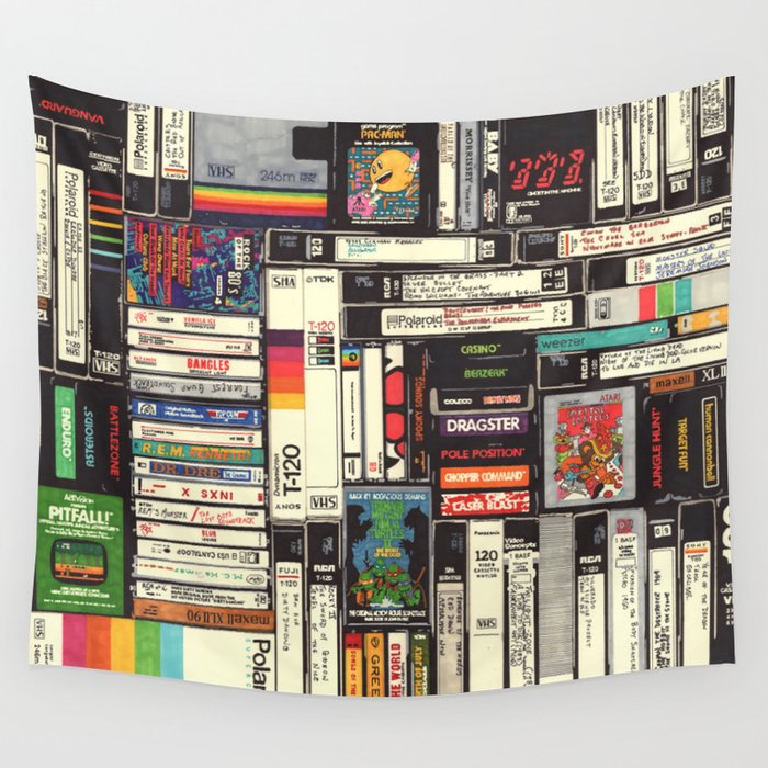 Cassettes, Vhs And Video Games Wall Tapestry