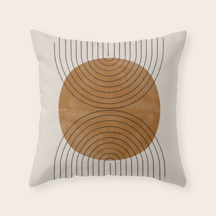 Perfect Touch  Mid Century Modern Throw Pillow