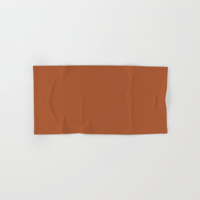 Clay Solid Deep Rich Rust Terracotta Colour Bath Towel