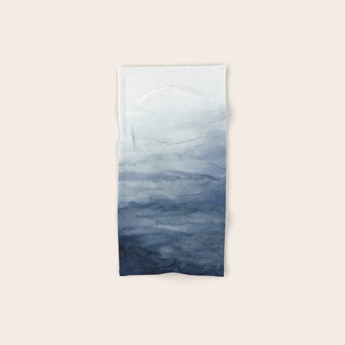 Indigo Abstract Painting | No.2 Bath Towel