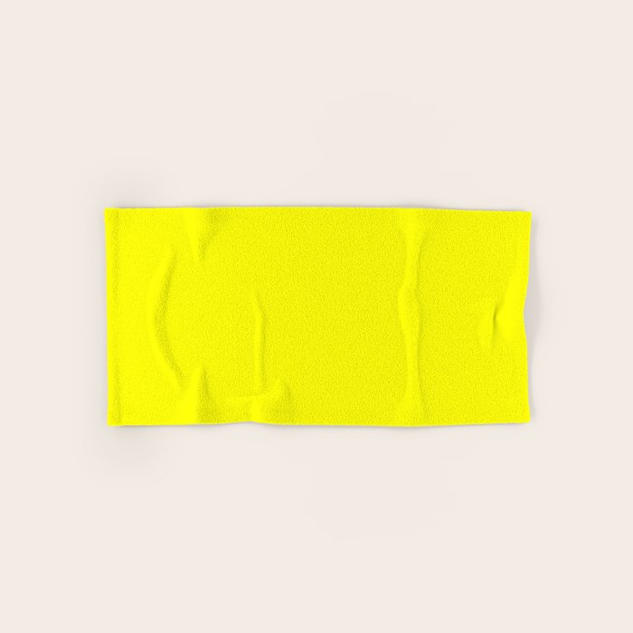 Bright Fluorescent Yellow Neon Bath Towel